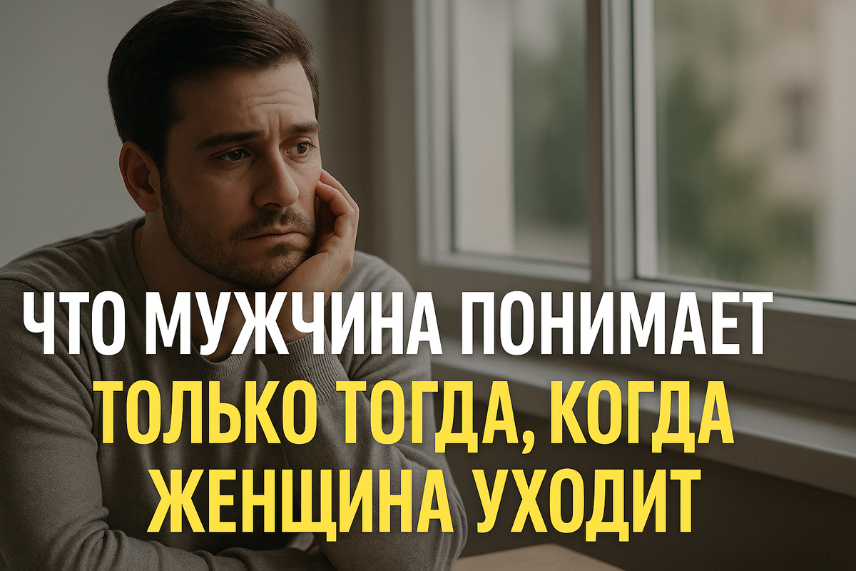 Что мужчина осознает, когда женщина решает уйти