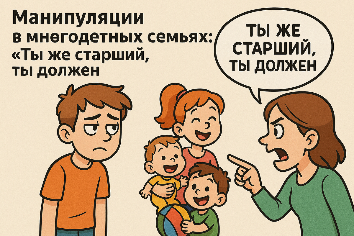 Как не стать вечной нянькой в многодетной семье