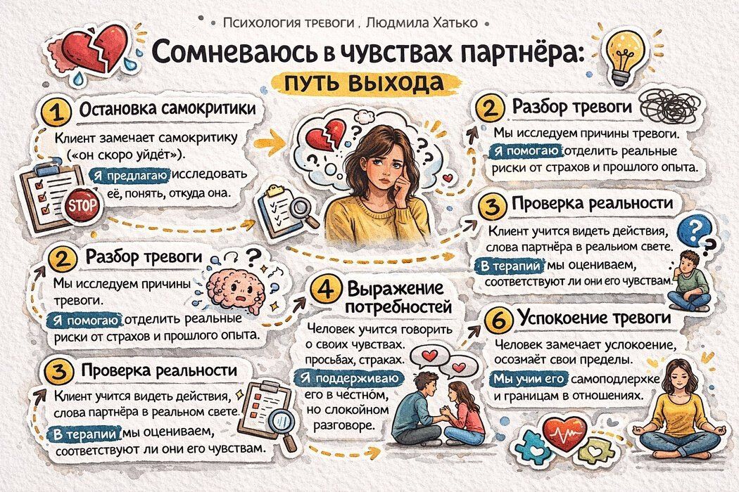 Как преодолеть сомнения в чувствах партнёра: пошаговое руководство