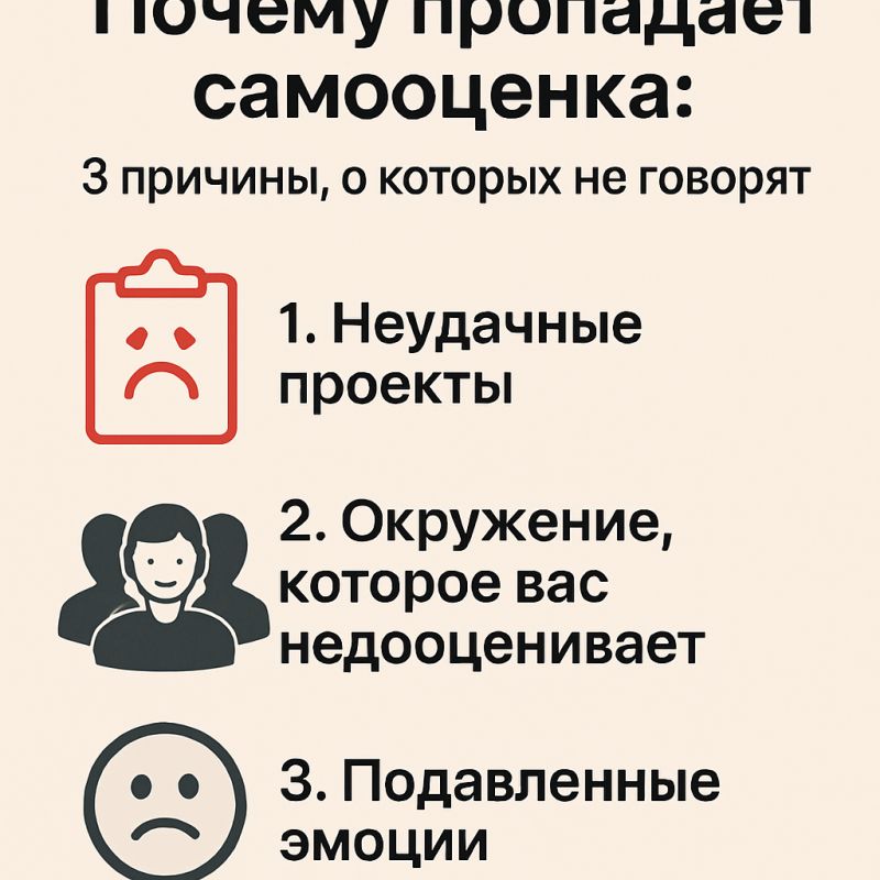 Как восстановить уверенность: причины потери самооценки